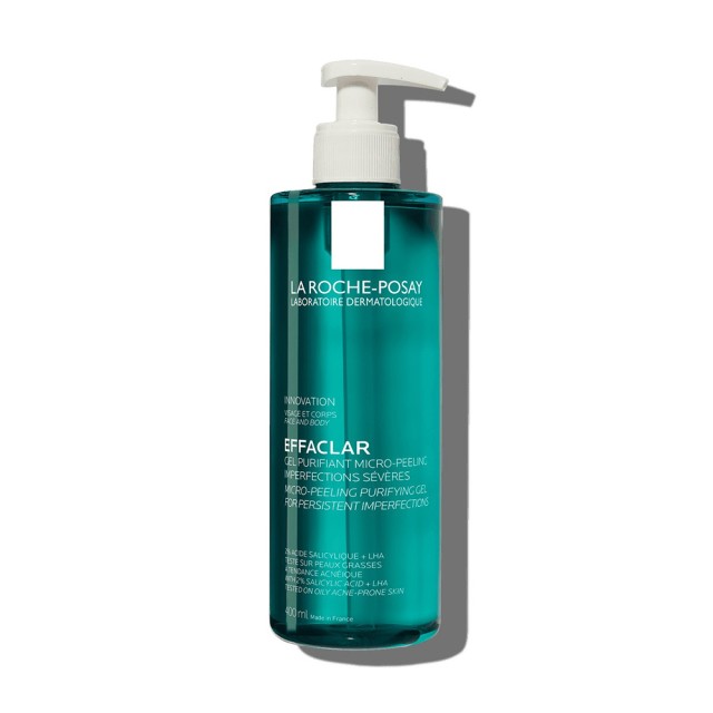 LA ROCHE POSAY Effaclar Face And Body Micro-Peeling Purifying Gel Wash Αφρώδες Τζελ Καθαρισμού & Απολέπισης 400ml