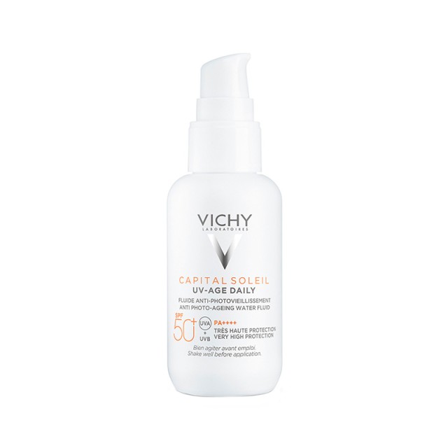 VICHY Capital Soleil Uv-Age Spf50+ Αντηλιακό Γαλάκτωμα Προσώπου Λεπτόρρευστης Υφής 40ml