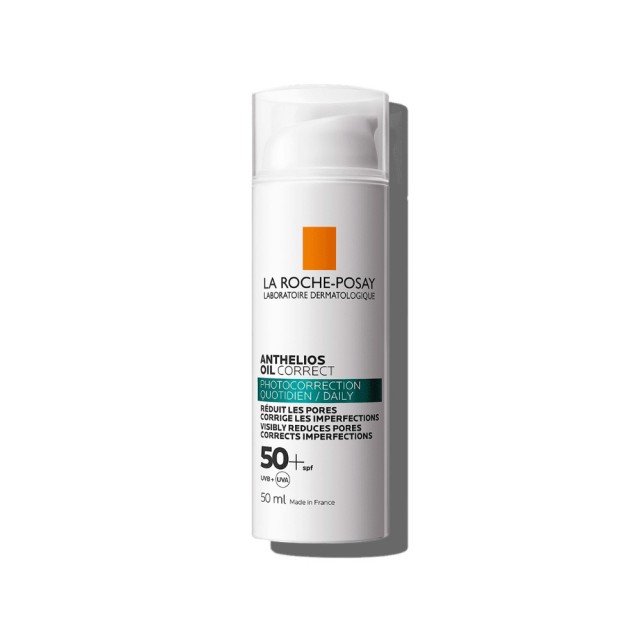LA ROCHE POSAY Anthelios Oil Correct SPF50+ Αντηλιακή Κρέμα Προσώπου για Ατέλειες για Λιπαρές Επιδερμίδες 50ml