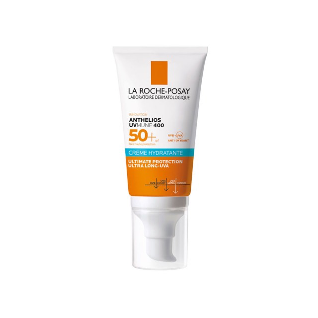 LA ROCHE POSAY Anthelios UVmune 400 SPF50+ Hydrating Cream Αντηλιακή Ενυδατική Κρέμα Προσώπου με Άρωμα 50ml