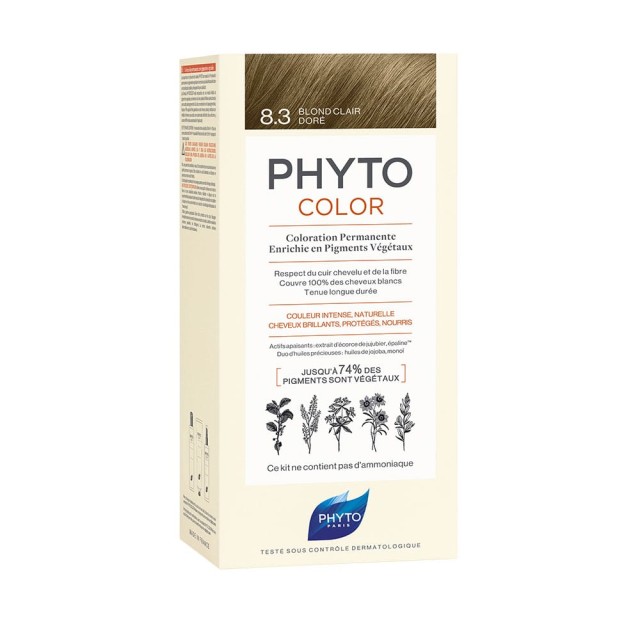 PHYTO Phytocolor 8.3 Ξανθό Ανοιχτό Χρυσό