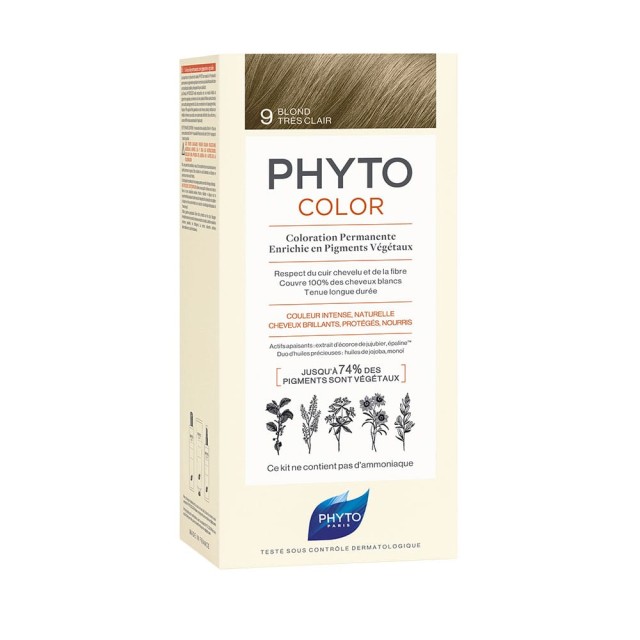PHYTO Phytocolor 9.0 Ξανθό Πολύ Ανοιχτό