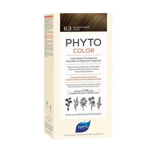 PHYTO Phytocolor 6.3 Ξανθό Σκούρο Χρυσό