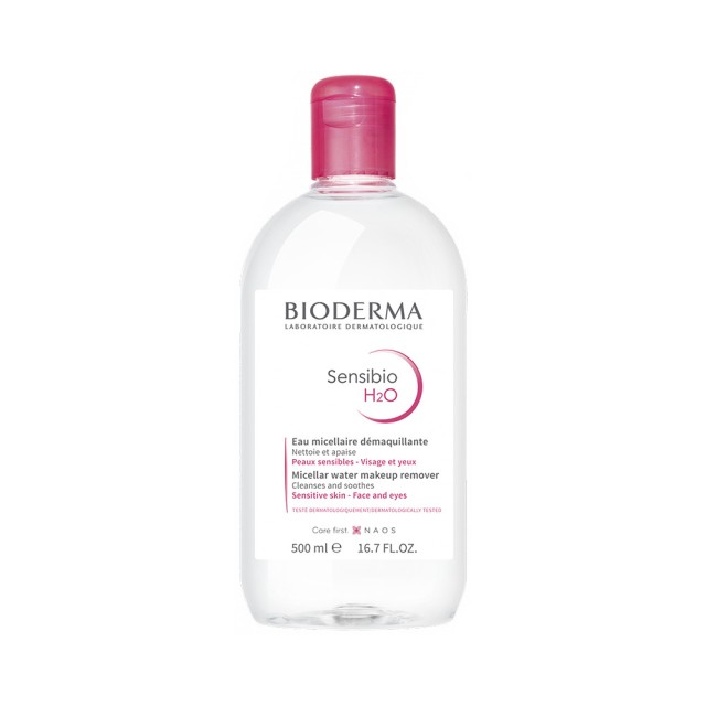 BIODERMA Sensibio H2O Εξαιρετικά ήπιο διάλυμα καθαρισμού για το ευαίσθητο δέρμα 500ml