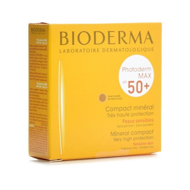 BIODERMA Photoderm Max Compact Αδιάβροχη Αντηλιακή Πούδρα Προσώπου SPF50 με Χρώμα Dore 10gr