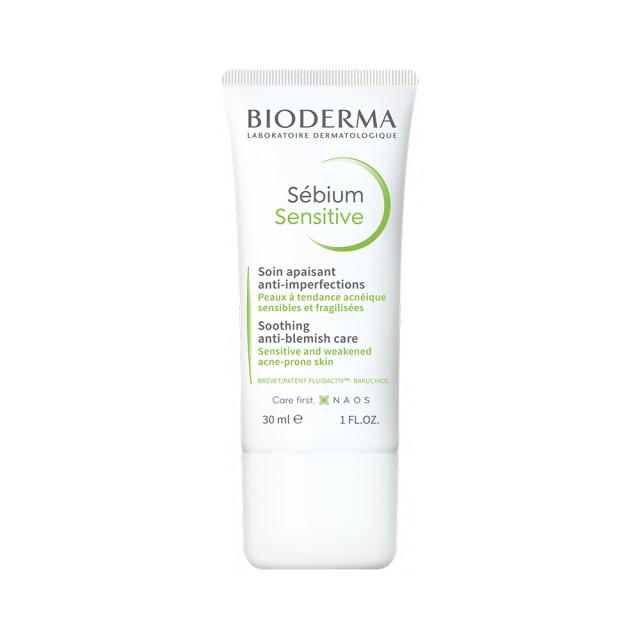 BIODERMA Sebium Sensitive Kρέμα για Ακνεϊκό, Εύθραυστο και Ευαίσθητο Δέρμα 30ml