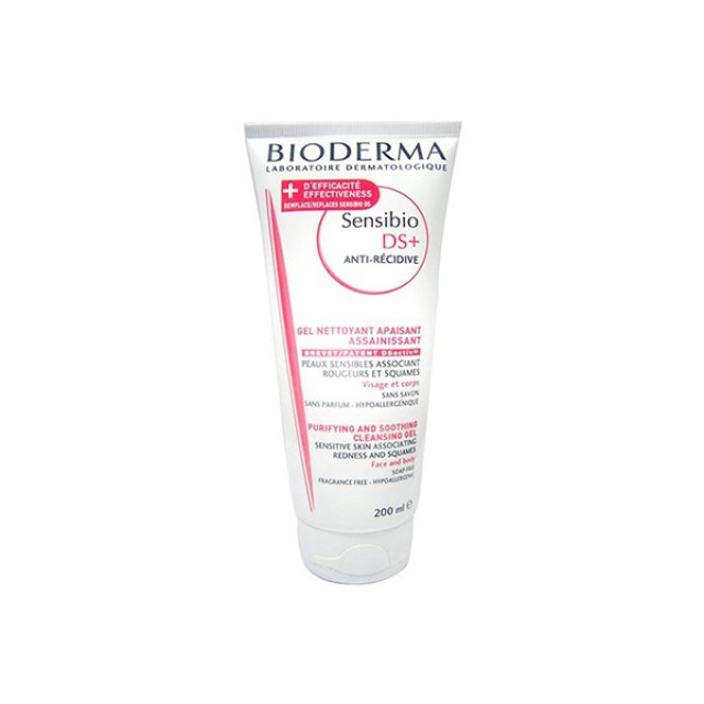 BIODERMA Sensibio DS + Foaming Cleansing Gel Καταπραϋντικό Gel Καθαρισμού Και Απολέπισης Ενάντια Στην Ερυθρότητα 200ml