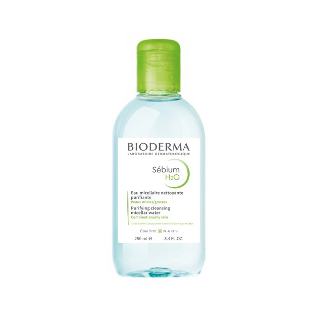 BIODERMA Sebium H2O Διάλυμα Καθαρισμού Για Δέρμα Λιπαρό Και Με Τάση Ακμής 250ml