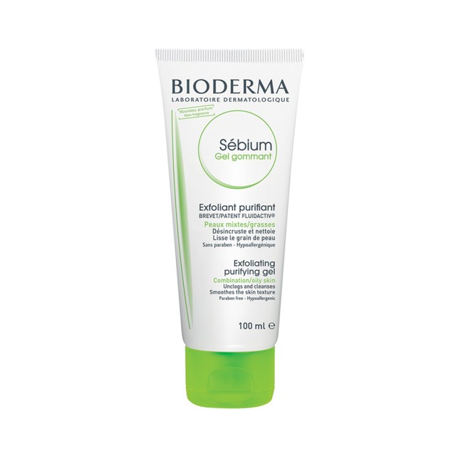 BIODERMA Sebium Gommant Απαλό Απολεπιστικό Gel Καθαρισμού Για Μικτές Και Λιπαρές Επιδερμίδες 100ml