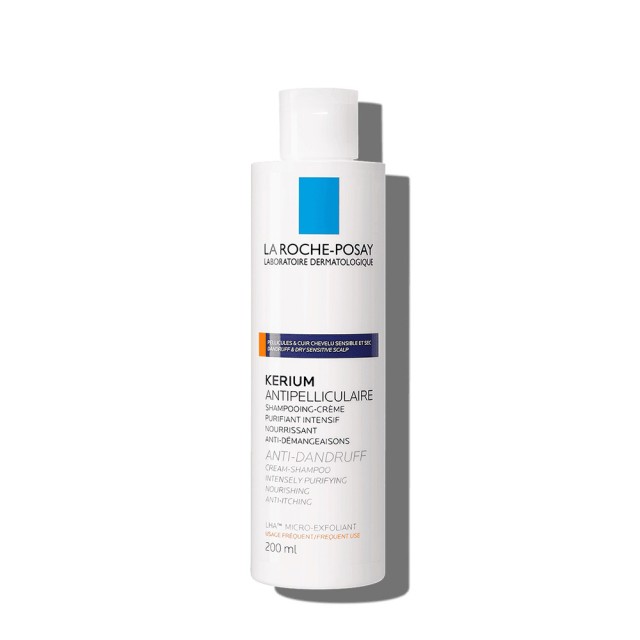 LA ROCHE POSAY Kerium Antipelliculaire Creme Σαμπουάν Κατά Της Ξηρής Πιτυρίδας 200ml