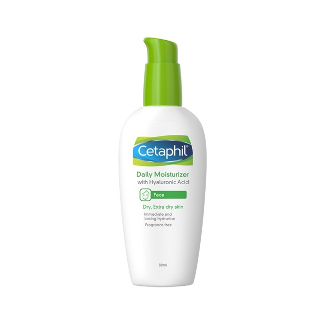 CETAPHIL Moisturizer Day Lotion 24ωρη Ενυδατική Λοσιόν Προσώπου Ημέρας για Ξηρές Επιδερμίδες με Υαλουρονικό Οξύ 88ml