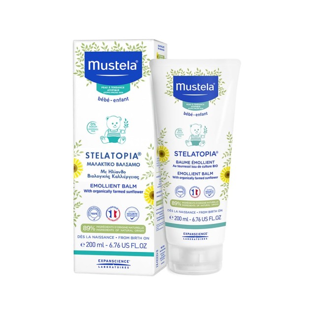 MUSTELA Stelatopia Emollient Balm Βρεφικό-Παιδικό Μαλακτικό Βάλσαμο για Ατοπικό Δέρμα 200ml