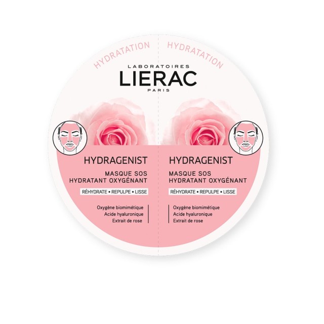 LIERAC Hydragenist Mask Μάσκα Ενυδάτωσης Και Οξυγόνωσης 2x6ml