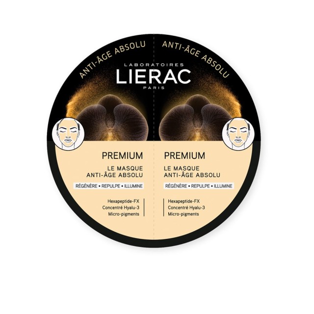 LIERAC Premium Mask Διπλή Δόση Απόλυτης Αντιγήρανσης 2x6ml