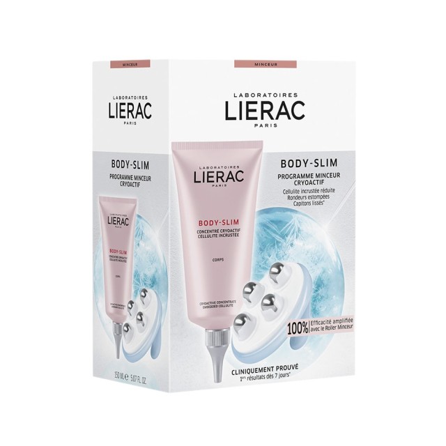 LIERAC Body Slim Cryoactif 150ml & Slimming Roller Κρυοενεργό Πρόγραμμα Αδυνατίσματος Σώματος 150ml - ΔΩΡΟ Slimming Roller
