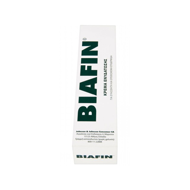 JOHNSON & JOHNSON Biafin Moisturizing Cream Κρέμα Ενυδάτωσης για Ερεθισμένη Επιδερμίδα 100ml