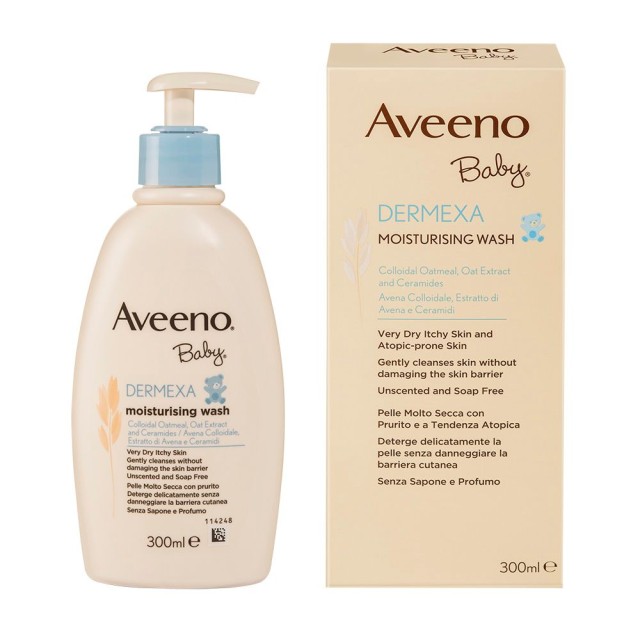 AVEENO Baby Dermexa Moisturizing Wash Moisturizing Body Cleanser for Babies 300ml