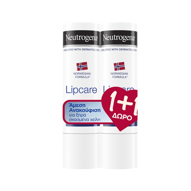 NEUTROGENA Lipstick Ενυδατικό stick χειλιών 1+1 δώρο 4.8gr