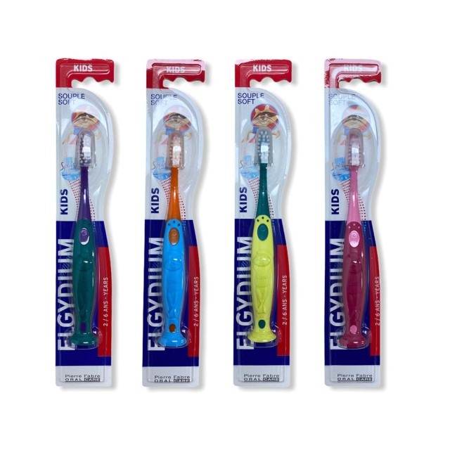 ELGYDIUM Kids Splash Οδοντόβουρτσα για παιδιά ηλικίας 2 έως 6 ετών - Διάφορα Χρώματα