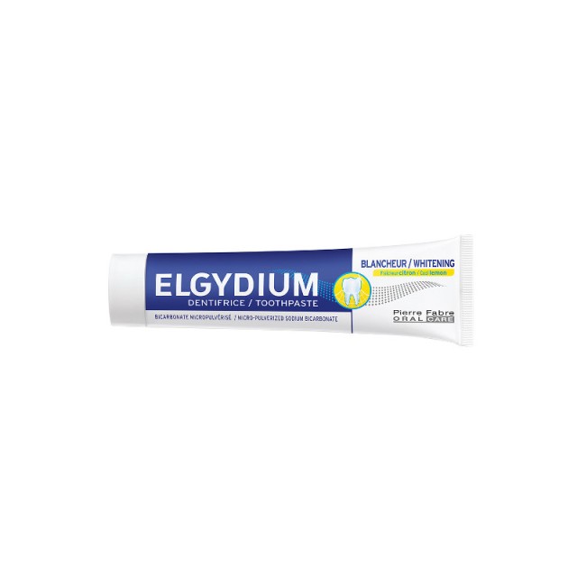 ELGYDIUM Whitening Lemon Λευκαντική Οδοντόκρεμα με Γεύση Φρέσκο Λεμόνι 75ml
