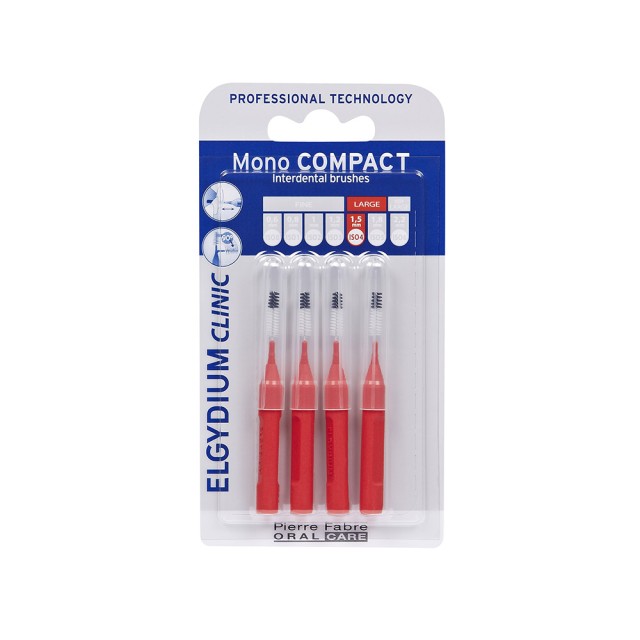 ELGYDIUM Mono Compact Red Μεσοδόντια Βουρτσάκια (0.7) 4pcs