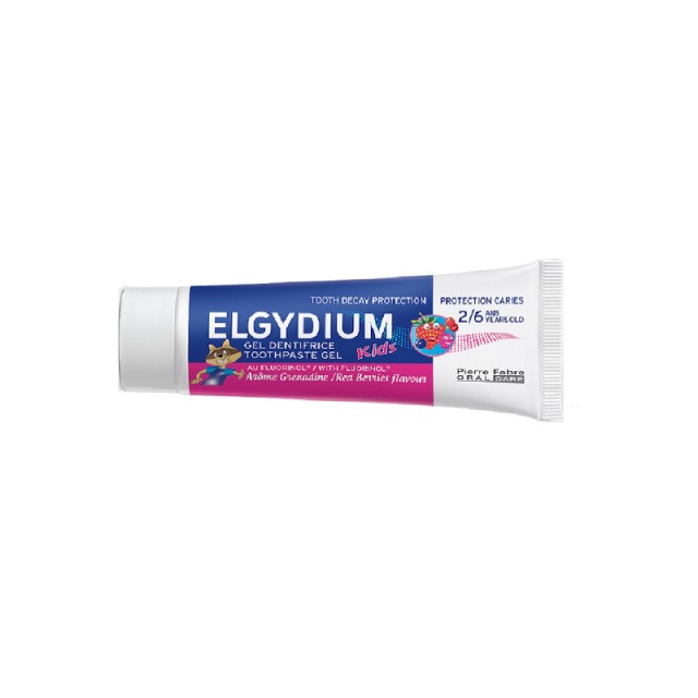 ELGYDIUM Toothpaste Kids with Red Fruit Aroma 1000PPM Παιδική Οδοντόκρεμα 3-6 ετών Με Γεύση Κόκκινα Φρούτα 50ml