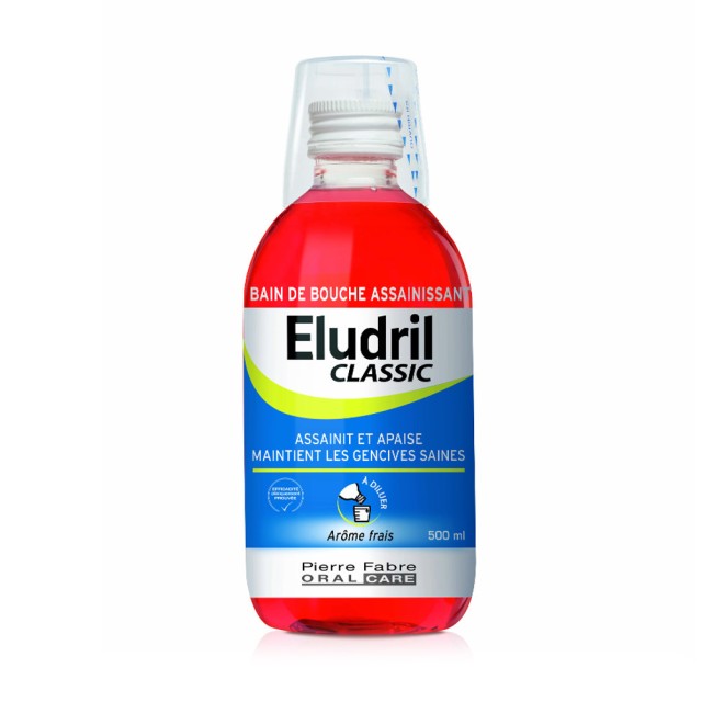 ELGYDIUM Eludril Classic Στοματικό διάλυμα για καταπραϋντική και βακτηριακή προστασία 500ml