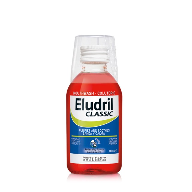 ELGYDIUM Eludril Classic Στοματικό διάλυμα για καταπραϋντική και βακτηριακή προστασία 200ml