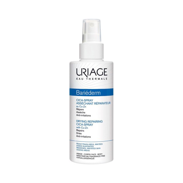 URIAGE Bariederm Drying Repairing Cica Cream au Cu-Zn Spray 100ml