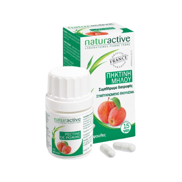 NATURACTIVE DUO Apple Pectin PROMO Συμπλήρωμα Διατροφής Πηκτίνη Μήλου για το αίσθημα πληρότητας 2x30 κάψουλες -20%