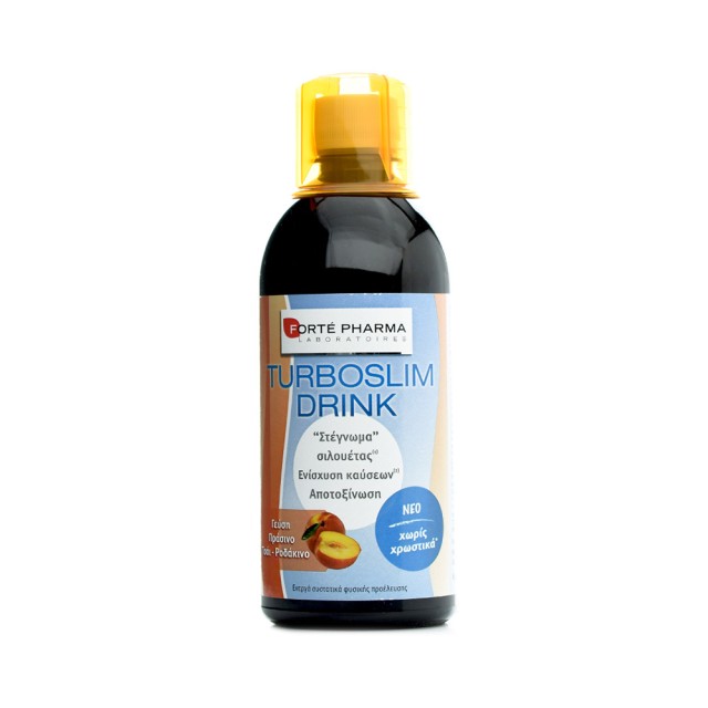 FORTE PHARMA Turboslim Drink Συμπλήρωμα Διατροφής για το Αδυνάτισμα με Γεύση Ροδάκινο 500ml