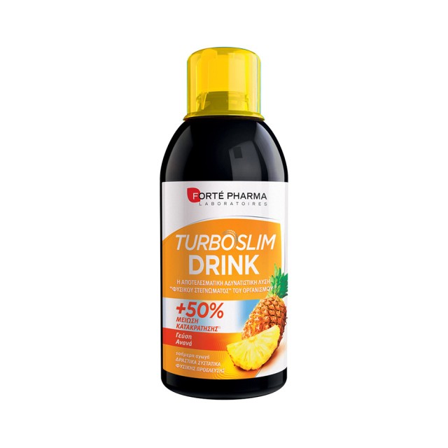 FORTE PHARMA Turboslim Drink Συμπλήρωμα Διατροφής για το Αδυνάτισμα με Γεύση Αναν? 500ml