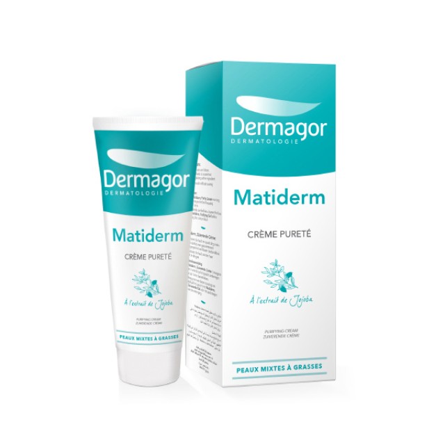 DERMAGOR Matiderm Cream Ενυδατική Κρέμα Προσώπου Ημέρας για Λιπαρές Επιδερμίδες κατά της Ακμής 40ml
