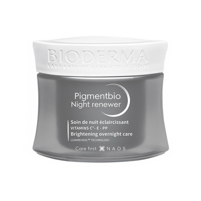 BIODERMA Pigmentbio Night Renewer Φροντίδα Νυκτός Διπλής Δράσης Για Αναδόμηση & Σύσφιξη, Μείωση Κηλίδων 50ml