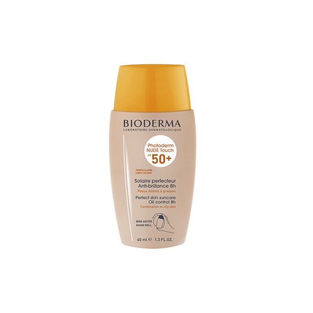 BIODERMA Nude Naturelle Αντηλιακό Προσώπου SPF50 με Χρώμα 40ml