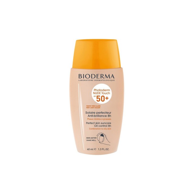 BIODERMA Nude Claire Αντηλιακό Προσώπου SPF50 με Χρώμα 40ml