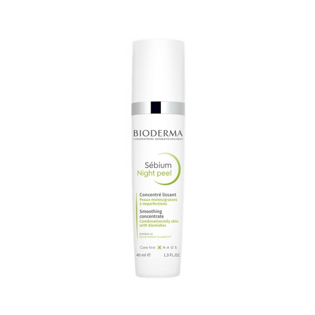 BIODERMA Sebium Night Peel Ορός Λείανσης για Μικτές/Λιπαρές Επιδερμίδες, 40ml