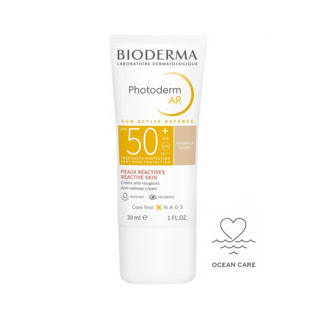 BIODERMA Photoderm Ar Spf50+ Αντηλιακή Προσώπου με Χρώμα κατά της Ερυθρότητας για Ευαίσθητο Δέρμα 30ml
