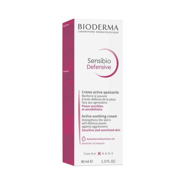 BIODERMA Sensibio Defensive Light Καταπραΰντική Κρέμα Ελαφρυ?ς Υφ?ς Προσώπου για Ευαίσθητες Επιδερμίδες 40ml