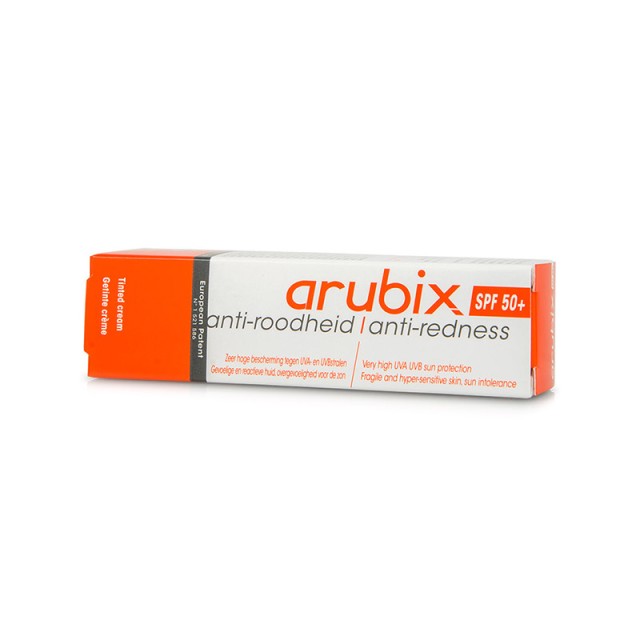 ARUBIX Anti-Redness Sun Cream Tinted SPF50 Καταπραϋντική Κρέμα Κατά Της Ερυθρότητας Για Ξηρές Επιδερμίδες Με Χρώμα 40ml
