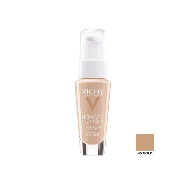 VICHY Liftactiv Flexi 45 Gold Αντιρυτιδικό Make-Up για για Άμεσο Αποτέλεσμα Lifting 30ml