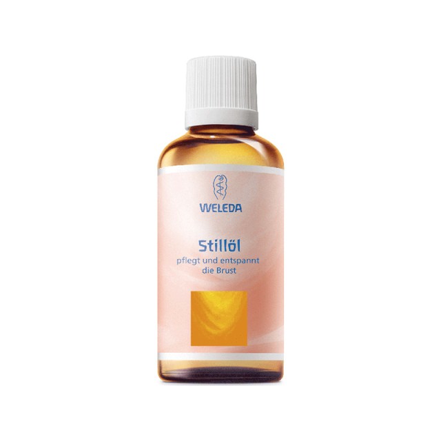 WELEDA Breastfeeding oil λάδι θηλασμού που Περιποιείται, μαλακώνει και μειώνει το αίσθημα τραβήγματος στο στήθος 50ml