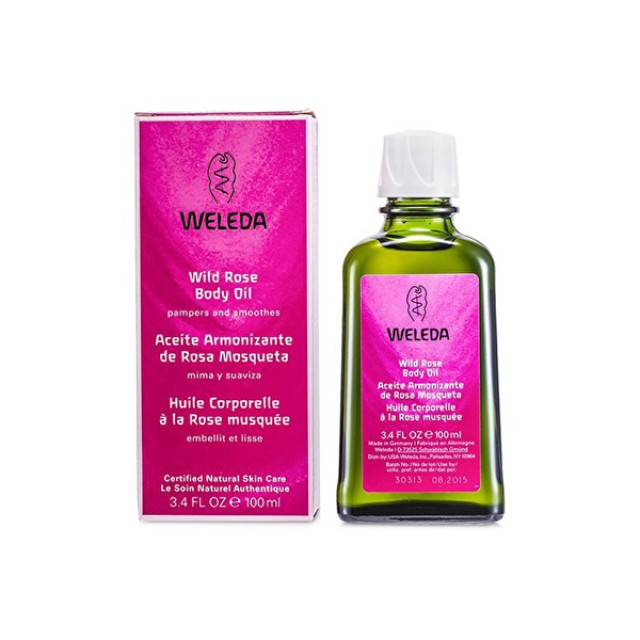 WELEDA Wild Rose Body Oil Ενυδατικό & Αντιγηραντικό Λάδι Σώματος Άγριου Τριαντάφυλλου 100ml
