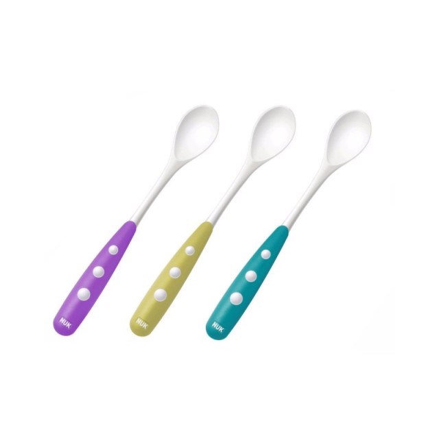 NUK Easy Learning Teen Πλαστικό Κουτάλι Φαγητού Μωβ 2τμχ 6m +