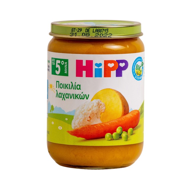 HIPP Baby meal Γευμα Μεσογειακων Λαχανικων από τον 5ο Μηνα - Βαζακι 190gr