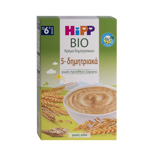 HIPP Cream 5 Cereals Without Milk 6th Month 200gr