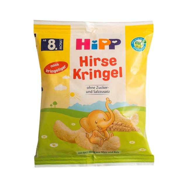 HIPP Baby Millet Παιδικά Γαριδάκια Χωρίς Ζάχαρη Από 10+ μηνών 30gr