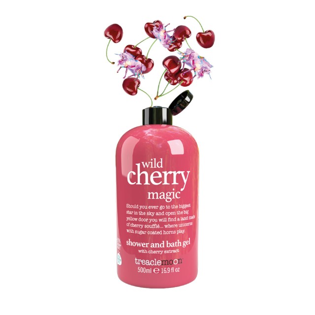 TREACLEMOON wild cherry magic bath & shower gel Αφρόλουτρο με Άρωμα Κεράσι 500ml