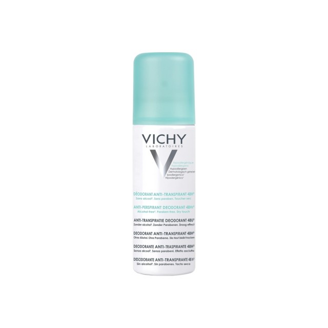VICHY Dry Touch Aerosol Anti Transpirant Αποσμητική Φροντίδα 48 Ωρών Για Την Έντονη Εφίδρωση 125ml