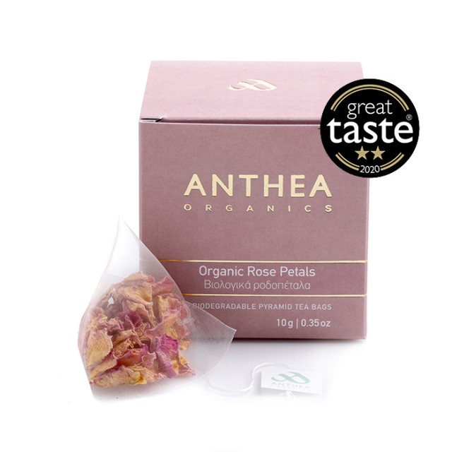 ANTHEA Organic Rose Petals 10pcs (Plastic Free Tea Bags)